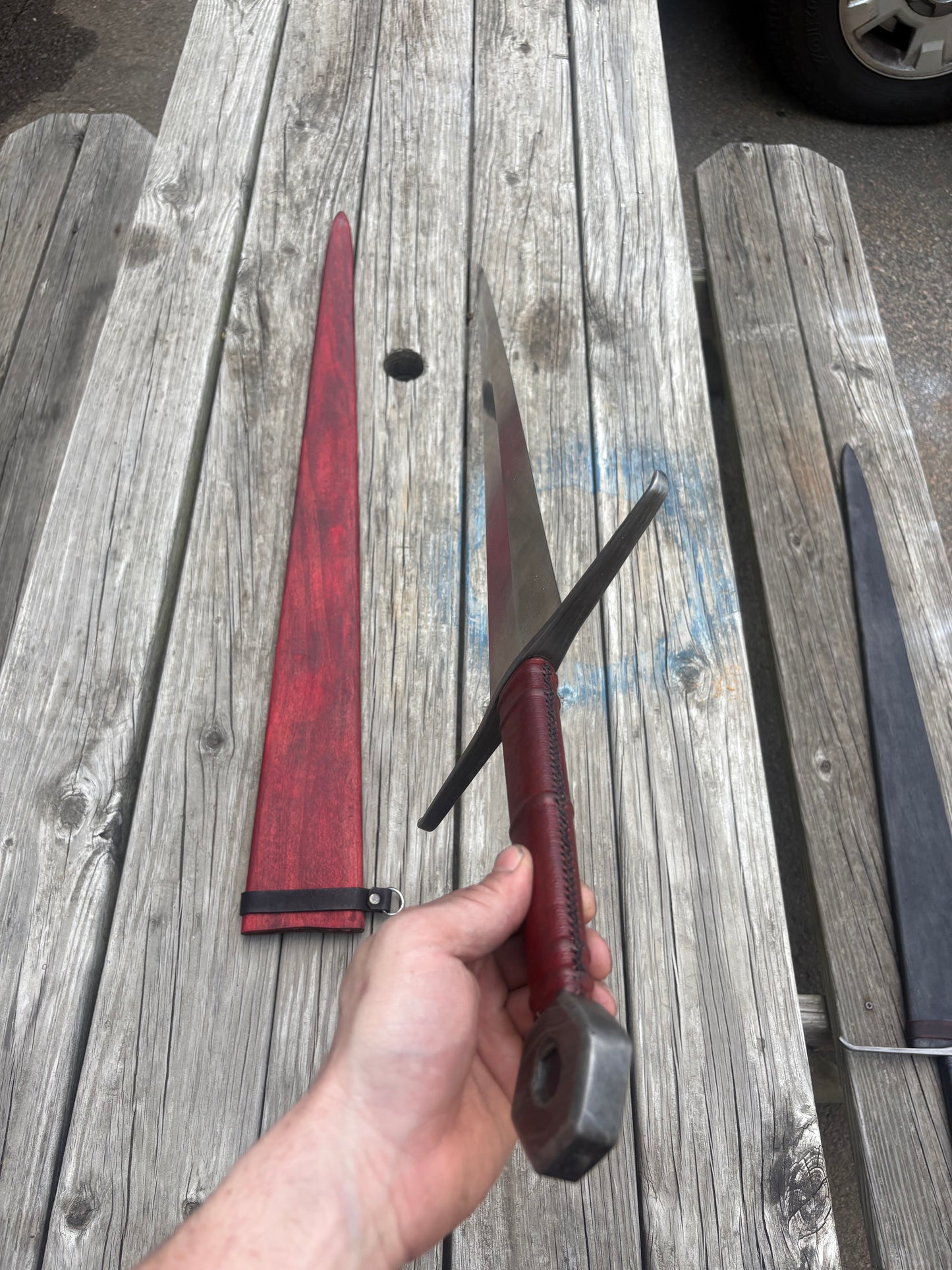 Type XVIIc longsword with wrought iron fittings