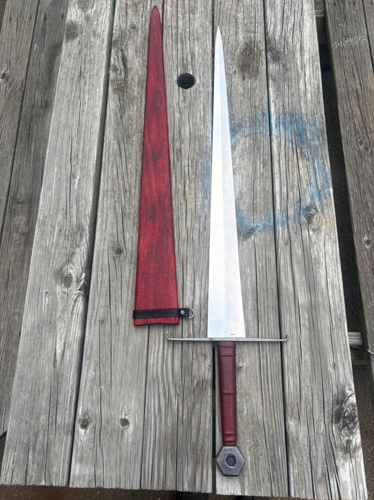 Type XVIIc longsword with wrought iron fittings